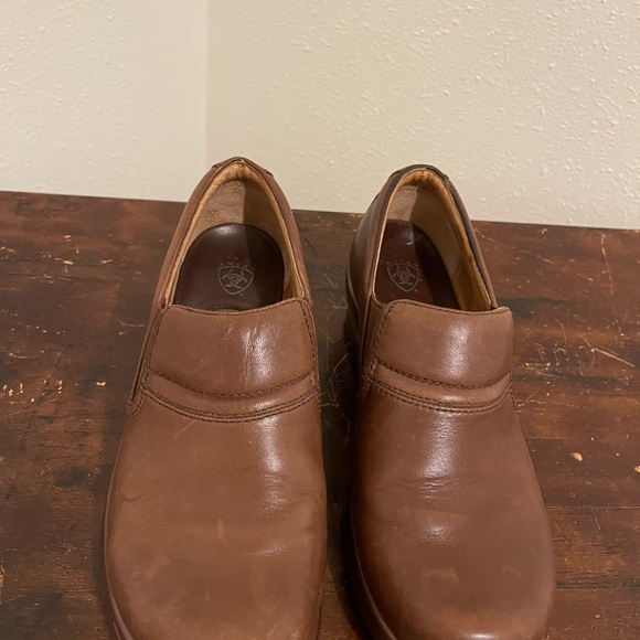 Ariat ATS Womens Brown Leather Clog Slip On Shoes Size 8.5 C 5720117 - Picture 5 of 12